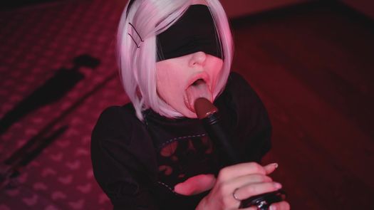 Домашний косплей Nier Automata с MyKinkyDope